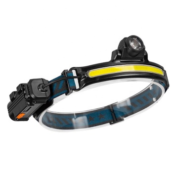 COB All Perspectives Induction LED Headlamp with Type C Rechargeable XPE Focus Lighting