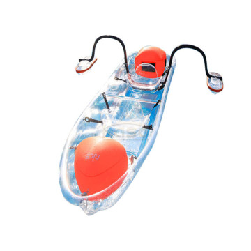 4-Person Rowing Boat Racing Kid Transparent Bottom Kayak