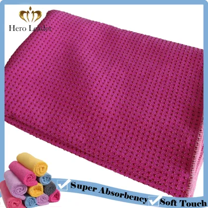 2017 hot yoga towel microfiber, best yoga towel, non slip yoga towel mat
