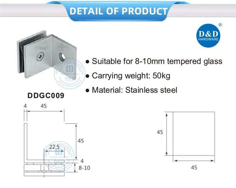 glass door clamp