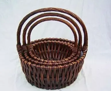 wicker flower basket