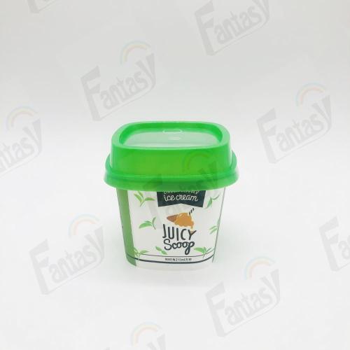 Benutzerdefinierte Druck 250/120/100 ml PP Joghurtbecher mit Deckel