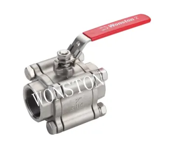 Stainless Steel 3PC Ball Valve with Thread End 2000wog