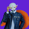 Máscara de cosplay de PVC de fada elfo chinês