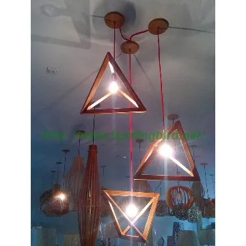 new decoration house balcony  wood pendant light lighting