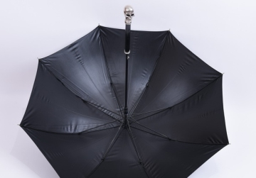Automatic metal Skull Head Compact Windproof Travel Umbrella