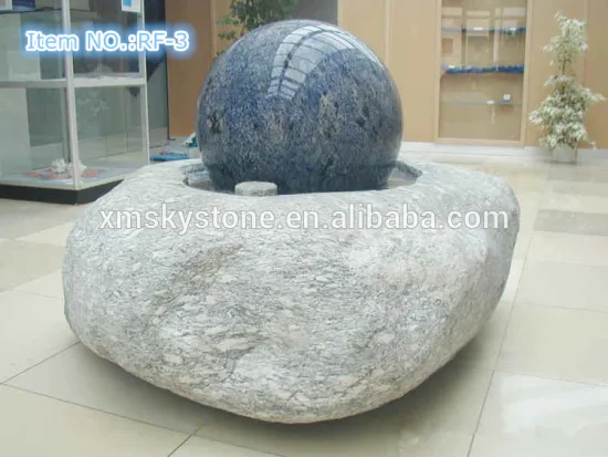 RF-3 blue stone indoor rolling ball water fountain