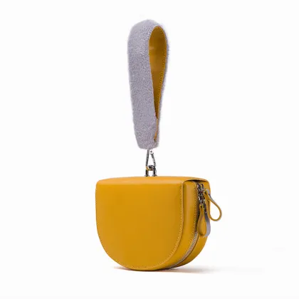 Furry purse hobo bag clutch bag