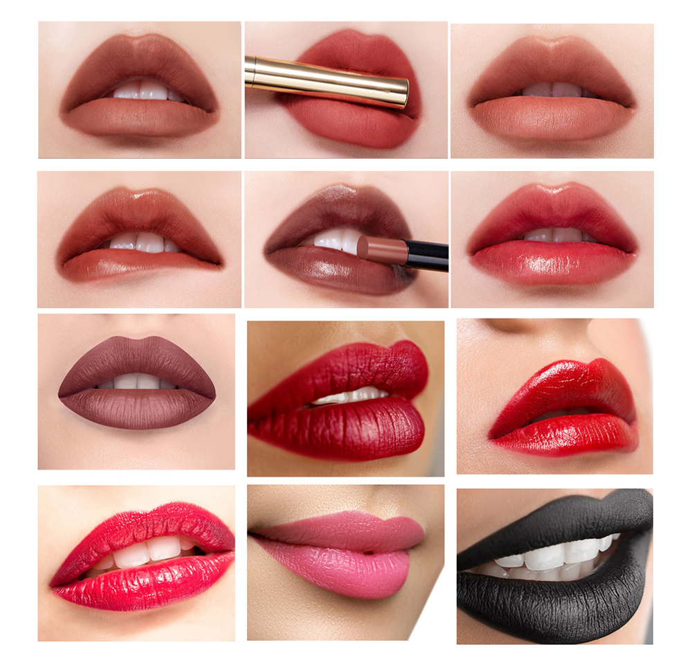 Satin lipstick color card1