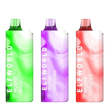 elfworld mc8500充電式使い捨ての蒸気込み剤デバイス卸売（8500パフ）