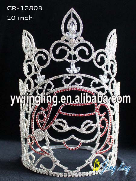 10 Inch Santa Holiday Pageant Crowns