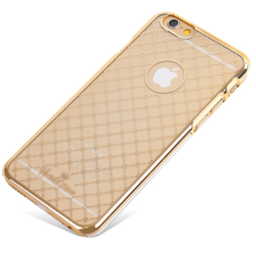 LZB Hot selling luxury electroplating back cover for iphone 6 plus hard case