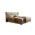 Meuble tufted king lit luxe pour villa