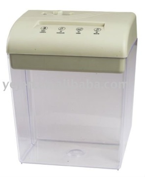Electric small cross cut paper shredder with wastebasket (Trituradora de papel)