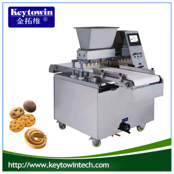Wire cut cookies depositing machine