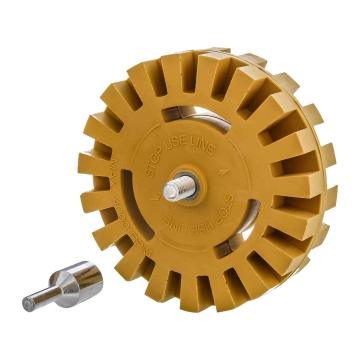 4" Eraser Wheel Car Decals Remover Kit with Power Drill Adapter