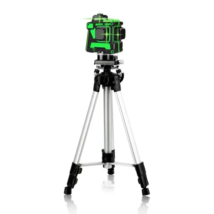 Lazer Level Machine: Green Beam 360 Tool with 12 Lines, 4D Rotary Laser Levels