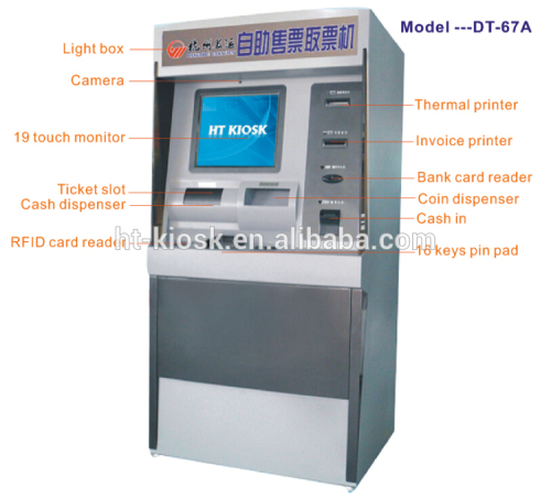 Bill Dispenser Kiosk Ticket Dispenser Kiosk Station Kiosk High Quality