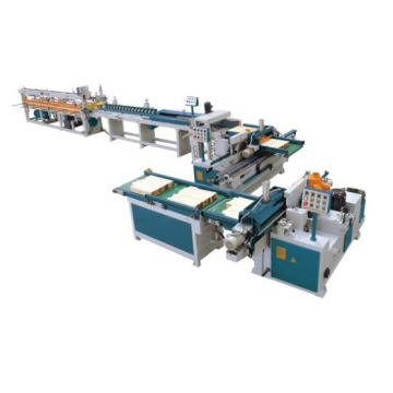 Automatic Finger Joint Machine for Oak Boards with Gluing Assembly Line