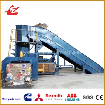 Máquina hidráulica industrial de compressão de papelão