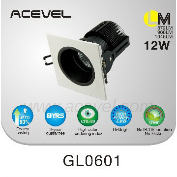 1*12w, High CRI LED COB Grill Light One-head