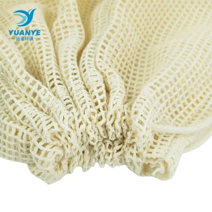 drawstring eco mesh fruit bulk food cotton bags
