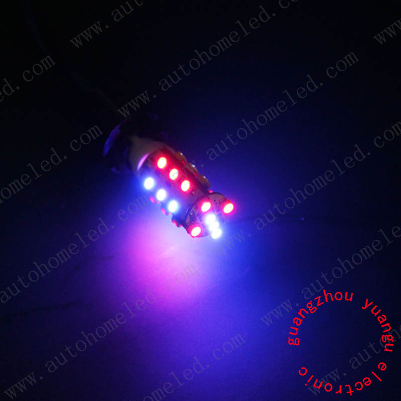 RGB T10 21SMD 1210 with Strobe