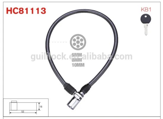 HC81113 China anti-theft custom cable lock