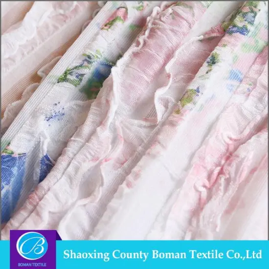 Textile fabric supplier Top-end Custom Beef tripe crepe chiffon fabric