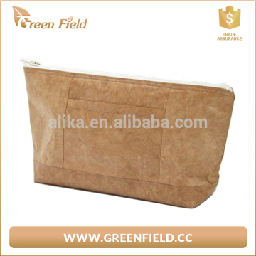 Natural fabirc tyvek makeup bag soft tyvek cosmetic bag