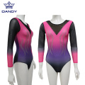 long sleeves quick-drying black leotard for child