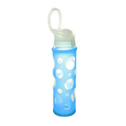 motivational water bottle, sports glass water bottle silicone