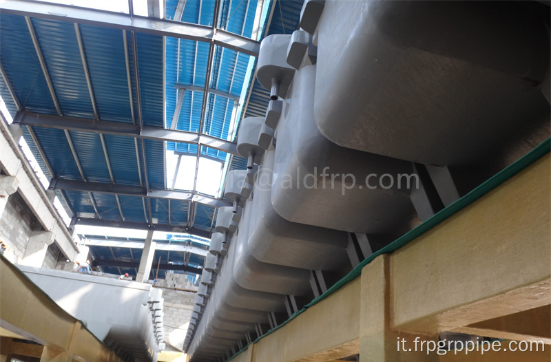 Celle elettrolitiche FRP per impianto di elettrolisi in rame