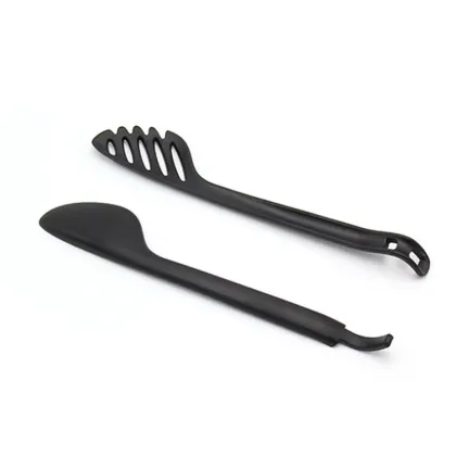 Black Nylon Food Tong for Kitchen