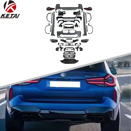 Upgraded Body Kit for BMW G01 X3 2018-2021 F97 LCI X3M - Front Lip, Rear Diffuser, Side Skirt, Spoiler