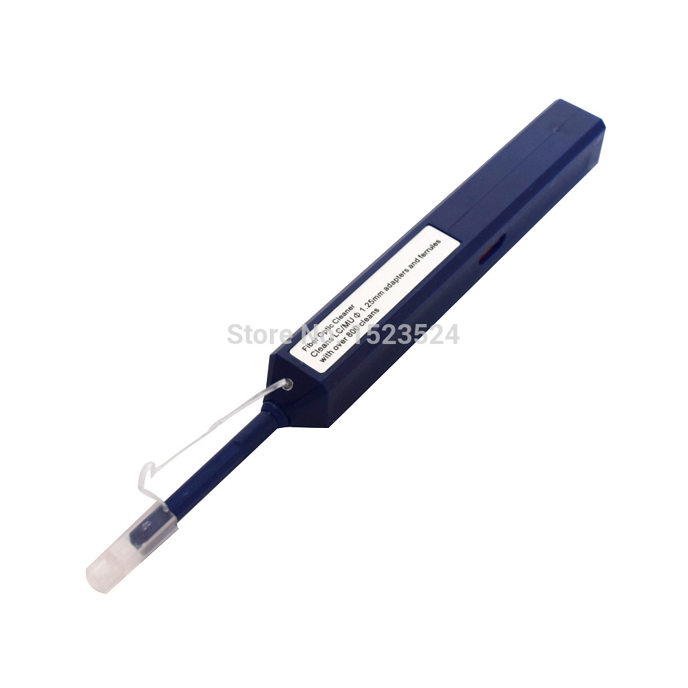 Free Shipping LC/SC/FC/ST One-Click Cleaner Tool 1.25mm and 2.5mm Fiber Optic Cleaning Pen 800 Cleans Fiber Optic Cleaner