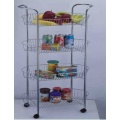 4-Tier Storage Cart With Handle