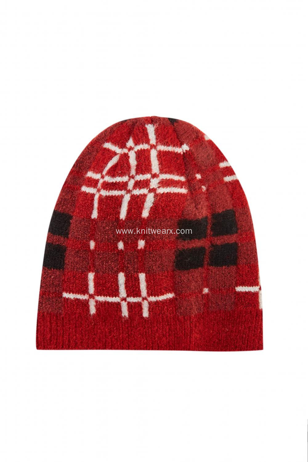 Girl's Knitted Jacquard Winter Soft Beanie Cap