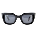 Men Black Acetate Sunglasses