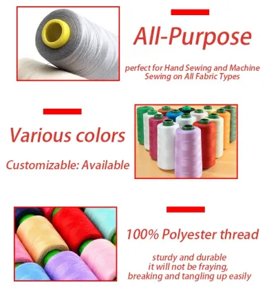 Polyester Sewing Threads for Overlock Machines: Perfect for Quilting and General Sewing