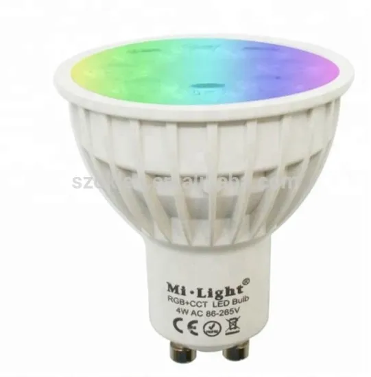 Remote Controlled RGB+CCT Color Temperature Dimmable MR16/GU10 LED Spotlight