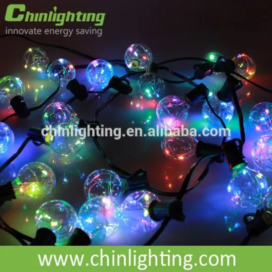 Hoilday Decoration led string light RGB led copper wire light g40 led cooper wire light bulb