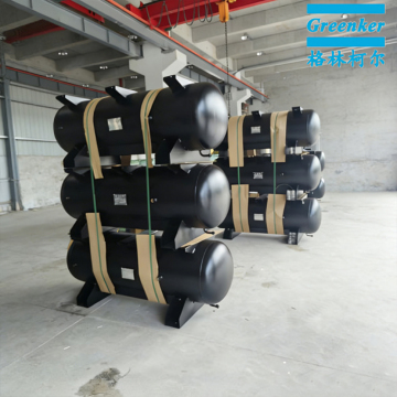 Space Saving Horizontal Air Receiver Vessel