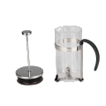 Glass Coffee Press With Stainless Steel Frame Base