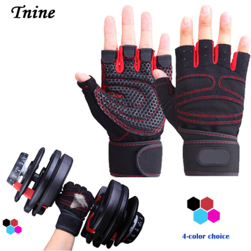 Wholesale Body Building Fitness Gloves Mittens Equipment Weight lifting Workout Exercise breathable anti-slip Wrist Wrap Gloves