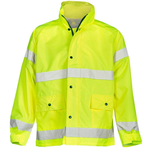 High visibility safety work wear reflective jacket