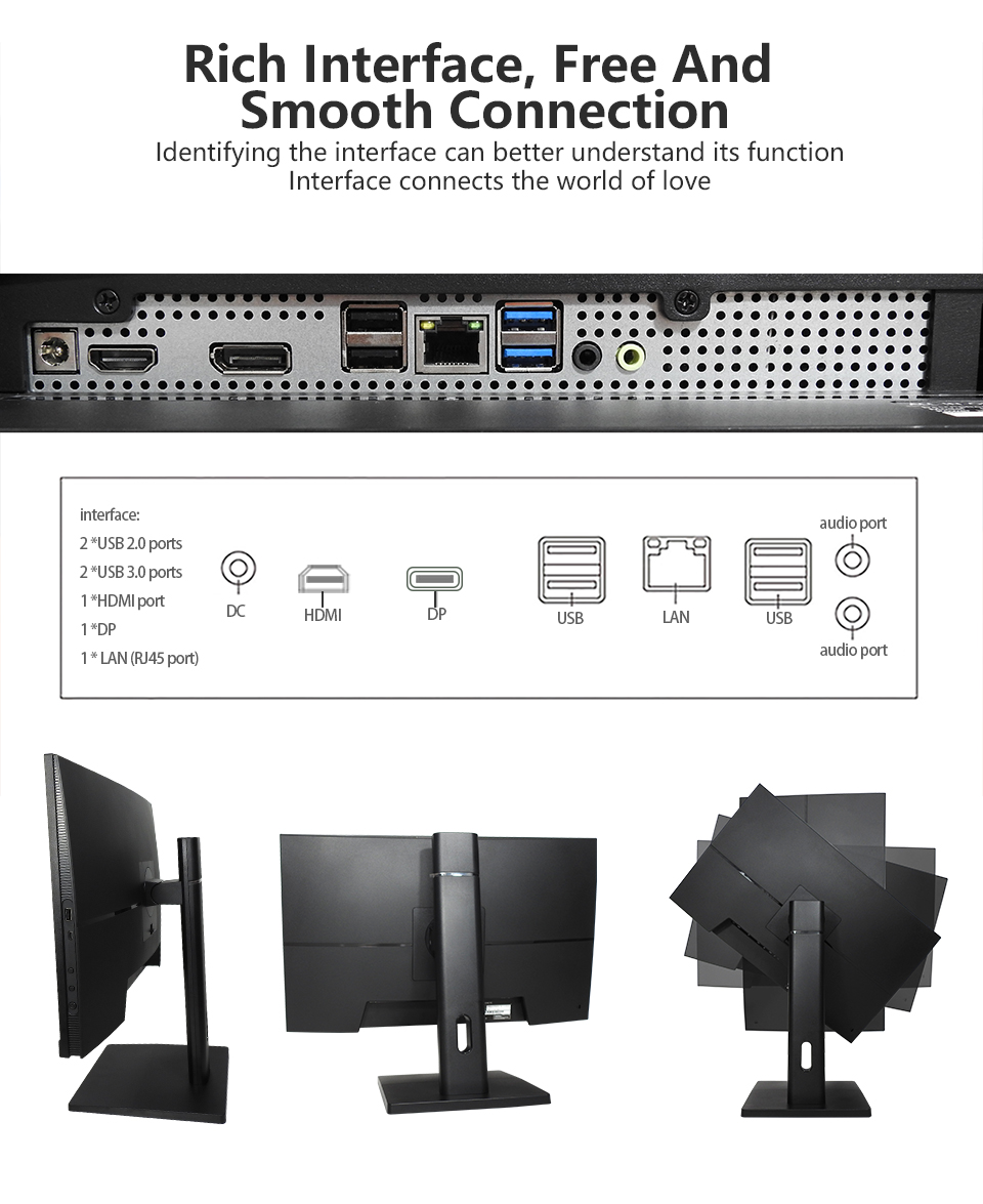 Computer with lift, rotation