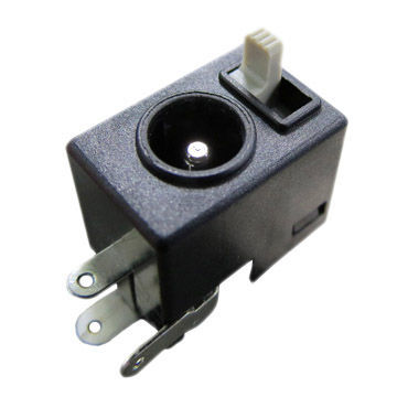 DC Power Jack with Slide Switches, Sized 15x10mm