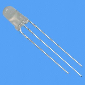 3-pin bi-color photo diode with common cathode type, hi-efficiency red and yellow green LED
