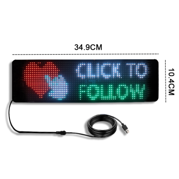 Flexible LED Screen: Smart APP Control for Graffiti Text and Animations